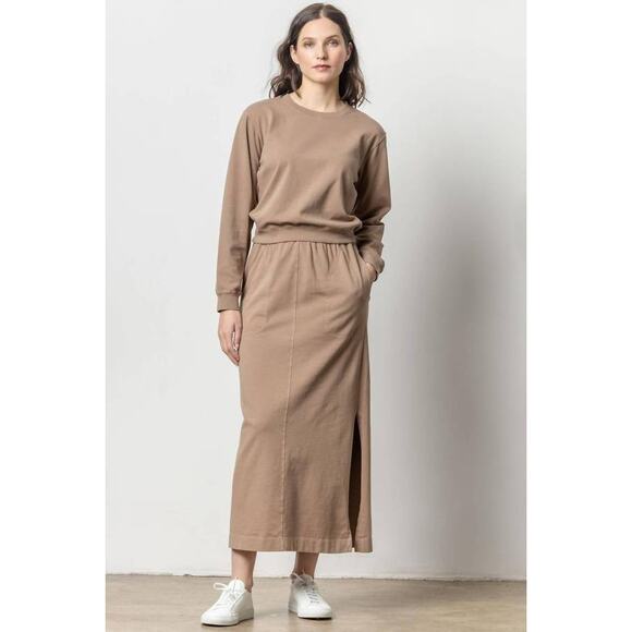 Lilla P Shrunken Sweatshirt in Shitake XS - Picture 1 of 4